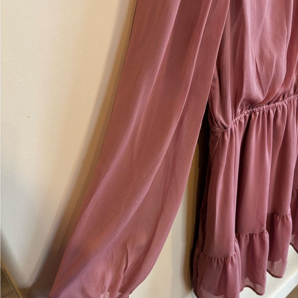 Streetwear Society Mauve Long Sleeve Dress - Picture 4 of 6